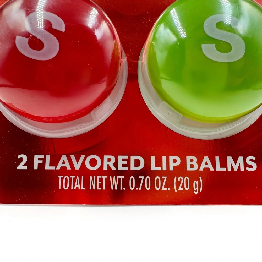 Skittles Candy Lip Balm Lip Duo Set Womens Fun Novelty Gift Cruelty Free